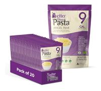 Better Than Pasta Angel Hair Konjac Pasta 385g(Pack of 20) - Zero Carb Pasta Alternative, Made with Organic Konjac Flour & Organic Oat Fibre, Low Calorie, Gluten Free, Vegan, Sugar Free Instant Meal