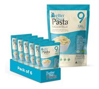 Better Than Pasta Tagliatelle Konjac Pasta 385g (Pack of 6) - Zero Carb Pasta Alternative, Made with Organic Konjac Flour & Organic Oat Fibre, Low Calorie, Gluten Free, Vegan, Sugar Free