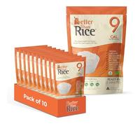 Better Than Rice Konjac Rice 385g(Pack of 10)- Ready in Minutes, Low Calorie Rice Alternative, Made with Organic Konjac Flour & Oat Fibre, Gluten-Free, Vegan, Zero Sugar, Fat Free