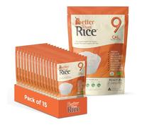 Better Than Rice Konjac Rice 385g(Pack of 15)- Ready in Minutes, Low Calorie Rice Alternative, Made with Organic Konjac Flour & Oat Fibre, Gluten-Free, Vegan, Zero Sugar, Fat Free
