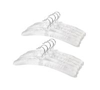 Better to U Pure White Satin Padded Sweater Hangers 10 Pack, Blouse Hanger with Thick & Soft Foam for Bridal Wedding Dress Lingerie, Smooth Silk Covered Shirt Hanger Without Shoulder Bump