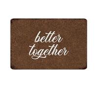 Better Together Farmhouse Metal Tin Sign Country Business Wall Art Plaques Man Cave Decor Metal Plaque for Living Room Backyard Pubs Club 8x12 Inch