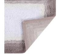 Better Trends 100% Cotton Torrent Collection Bath Mats, Beige Bath Mat - Tufted, Absorbent & Machine Washable Bath Mats for Bathroom Floor, Shower & Sink Bath Mat Rug, 17" x 24"