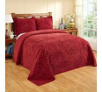 Better Trends Bedpsread, Cotton, Burgundy, King Bedspread