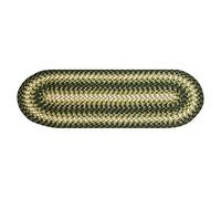 Better Trends Heritage Braid Collection is Durable & Stain Resistant Reversible Indoor Area Utility Rug 100% Polypropylene in Vibrant Colors, 24" x 72" Runner, Hunter