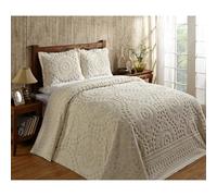 Better Trends / Pan Overseas 96 x 110 Rio Bedspread, Full, Ivory
