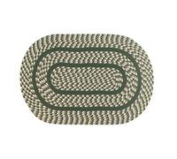 Better Trends/ Pan Overseas Cottage Braided Rug, 24" X 40", Black/Natural,