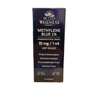 Better Wellness Methylene Blue 1% Solution, USP Pharmaceutical Grade, 60ml, 10mg/ml, Alcohol-Free