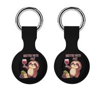 Better with Age Wine Cheese Sloths Full Protective Cover Case with Keyring Silicone Skin