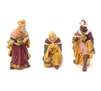 better with friends 3 Kings of Christmas Day 12 cm Nativity Scene Set, Figures .Animals, Birth of Jesus 3 Kings Nativity Trades God, Bronze, M