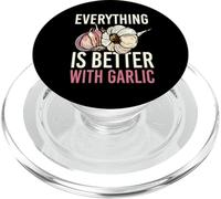 Better With Garlic I Garlic Vegetables Cook Cooking Plants PopSockets PopGrip for MagSafe