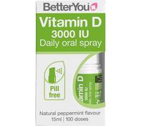 Better You Vitamin D3 Immune Support Oral Spray 3000IU Peppermint Flavour - 15ml