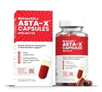 BetterAlt ASTA-X Astaxanthin & 300mg MCT Oil Capsules | 200+ Quality Tests | Daily Antioxidant & Wellness Support Supplement | Gluten-Free | 60 Capsules