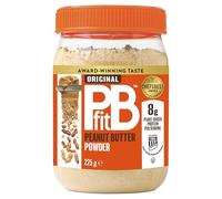 PBfit Peanut Butter Powder - 87% Less Fat, High Protein, Gluten Free Natural Nut Butter Spread - Powdered Peanut Butter from Real Roasted Pressed Peanuts - 225g