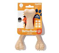 BetterBone - All-natural, nylon-free dog chew toys - hard density - ideal for strong to aggressive chewers - non-toxic, promotes dental health, splinter resistant, durable