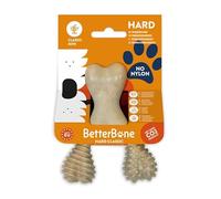 BetterBone - Dog Toy for Chewing - Mini Hard Classic - Veggie Chew Bone Dog Nylon & GMO Free Cellulose Based - Chew Toy Extra Hard - Neutral Taste - Shatter-free & Hypoallergenic