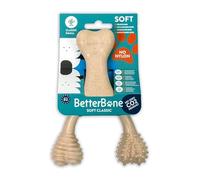 BetterBone - Dog Toy for Chewing - Small Soft Classic - Veggie Chew Bone Dog Nylon & GMO Free Cellulose Based, Chew Toy Soft Neutral Taste, Splinter Free, Hypoallergenic & Sustainable