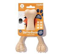 BetterBone Hard Dental Chew Bone Toy for Dogs Strong Fun Interactive Chewing Playing Heavy Duty Long Lasting Hypoallergenic for Aggressive Chewers