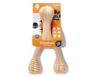 BetterBone Tough Dental Chew Bone Toy for Dogs Strong Fun Interactive Chewing Playing Heavy Duty Long Lasting Hypoallergenic for Aggressive Chewers