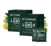 Betterbrand Mullein Tea Bags for Lung Detox - Respiratory Support with Thyme, Elderberry, Ginseng, Ginger, Caffeine Free Herbal Blend - 15 Tea Bags (Pack of 2)
