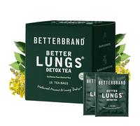 Betterbrand Mullein Tea Bags for Lung Detox - Respiratory Support with Thyme, Elderberry, Ginseng, Ginger, Caffeine Free Herbal Blend - 15 Tea Bags (Pack of 1)