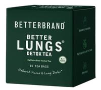 Betterbrand BetterLungs Detox Tea - Herbal Tea for Respiratory Support | Mullein Leaf & Herbal Blend for Lung Health & Wellness | Caffeine-Free | 15 Tea Bags