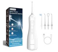 Betterchoi Water Flossers for Teeth, Portable Cordless Water Dental Flosser Teeth Pick - 4 Cleaning Modes, 1800 Pulses, 300ML Tank, IPX7 Waterproof, USB Type-C Charging for Home Travel, White