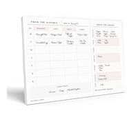 Betterday A4 Weekly Meal Planner Menu Pad and Food Shopping List 50 Pages