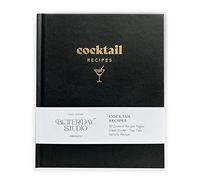 Betterday Cocktail Recipe Book Own Recipes Black Mixology Journal 30 pages