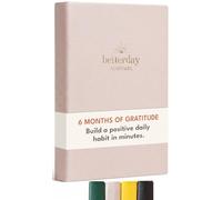 Betterday Leather Gratitude Journal For Women, Daily Manifestation Pink | Guided Gratitude Diary For Positive Self Care, Mental Health and Mindfulness To Encourage Confidence Reflection, Wellness A5