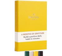 Betterday Leather Gratitude Journal For Women, Daily Manifestation, Yellow | Guided Gratitude Diary For Positive Self Care, Mental Health and Mindfulness To Encourage Confidence Reflection, Wellness A5