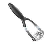 BetterDay Potato Masher/Potato Ricer Professional Manual Robust SATISFIED OR YOUR MONEY BACK Vegetables Masher/Ricer STAINLESS STEEL Anti-slip Handle Perfect for Mashed Potatoes Foldable Easy Storage Dishwasher Safe Easy Cleaning 3 SECRET PUREE RECIPES OFFERED.