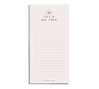 Betterday Studio To Do List Pad - Daily Planner To Do List Notebook 50 Page | Essentials Day Guide To Organise Tasks Efficiently using the Things To Do Notepad 21x9cm 120gm sheets (Very Pale Pink/Peach)