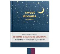 Betterday Sweet Dream Gratitude Journal Guided Bedtime Notebook, Blue | 5-min Manifestation Reflection Self Care Diary, thoughtful prompts to reduce stress, encourage restful nights sleep, 124 Page