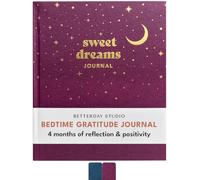 Betterday Sweet Dream Gratitude Journal Guided Bedtime Notebook, Purple | 5-min Manifestation Reflection Self Care Diary, thoughtful prompts to reduce stress, encourage restful nights sleep, 124 Page