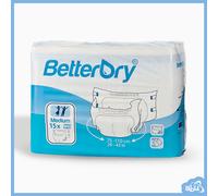 BetterDry Adult Incontinence Nappies / Diapers plastic backed, high capacity