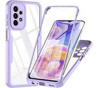betterfon 360 degree case, mobile phone case with built-in screen protector for Samsung Galaxy A23 5G in purple