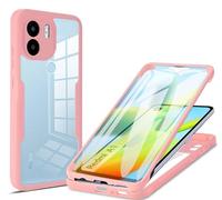 betterfon 360 degree case, mobile phone case with built-in screen protector for Xiaomi Redmi A1 / A2 in pink