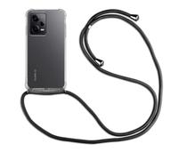 betterfon Mobile phone chain for Xiaomi Redmi Note 12 Pro+ smartphone necklace case with strap - cord with case to hang around your neck Mobile phone case with cord to hang around your neck in black