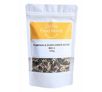 BetterFoodMood Raw Sunflower & Pumpkin Seeds Mix 100g | Unsalted Unroasted Sunflower and Pumpkin Seeds for Eating | Rich in Antioxidants | High in Protein | For Smoothies, Oatmeal, Baking