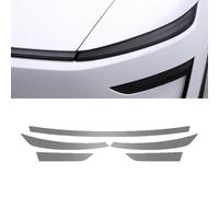 BETTERHUMZ Car Headlight Film Compatible with Tesla Model Y Juniper 2025,TPU Transparent Carbon Pattern Smoke Style Headlight Switch Protective Cover Decor Car Exterior Accessories (Smoke)