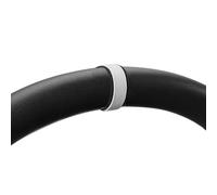 BETTERHUMZ Car Steering Wheel Center Stripe Marker Sticker,Non-Slip Steering Wheel Return to Standard Decals for BMW 1 2 3 4 5 6 7 Series Interior Trim (Gray-Black)