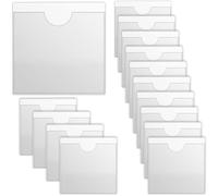 BetterJonny 15 PCS Parking Permit Holder for Car Windscreen, Self Adhesive Car Permit Holders,Windscreen Card Holder Clear Ticket and Note Holders for Car,Van,Caravan Windscreen(105X105mm)