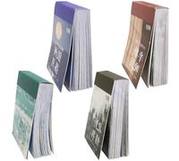 BetterJonny 200pcs Washi Paper Stickers Set, 4 Styles Vintage Aesthetic Stickers Decorative Scrapbook Stickers for Journaling Scrapbooking