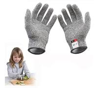 BetterJonny Cut Resistant Gloves for Kids, Performance Level 5 Protection Food Safe Cut Resistant Gloves for Cooking Carving and Gardening, XS