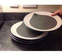 Betterkook Microwave Silicone Plate Warmers 4 Pack - Warms Plates in The Microwave in Minutes Keeps Food Warm Stops Plates Cracking