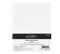 Spellbinders BetterPress Cotton Card Panels A2 Porcelain, White, ONE