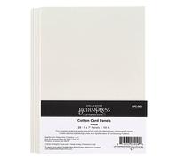 Spellbinders BetterPress Cotton Card Panels A7 Pebble, Grey, ONE