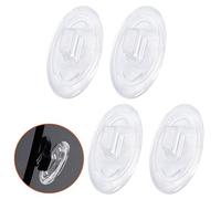 Betterun 2 Pairs Clear Soft Silicone Replacement Nose Pads for Oakley Wiretap OO4071/Whisker/Crosshair 1.0/2.0 OO4044/Square Wire/Half Wire; for Maui Jim Baby Beach/Kahuna/Kawika/Wiki Wiki/Mahina