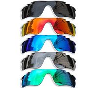 Betterun 5 Pairs Anti-scratch Polarized Replacement Lenses for Oakley Radarlock Path Vented/Radarlock Path Vented Asian Fit (AF) OO9206 Sunglasses